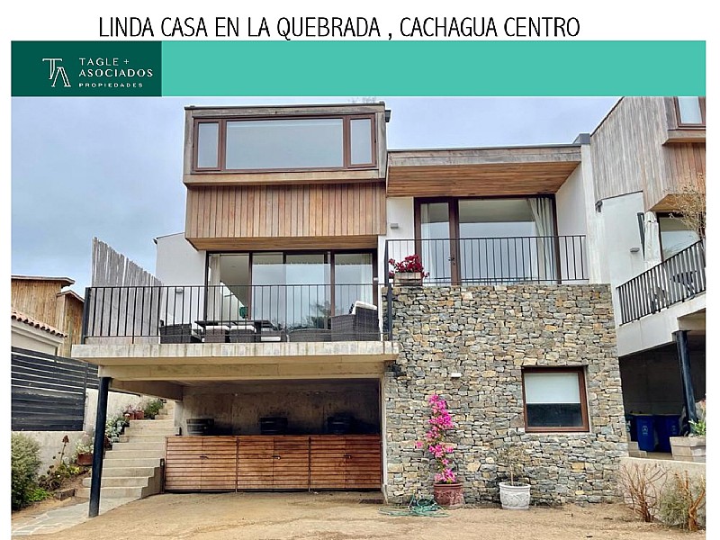 LINDA CASA EN LA QUEBRADA , CACHAGUA CENTRO...                                                                          