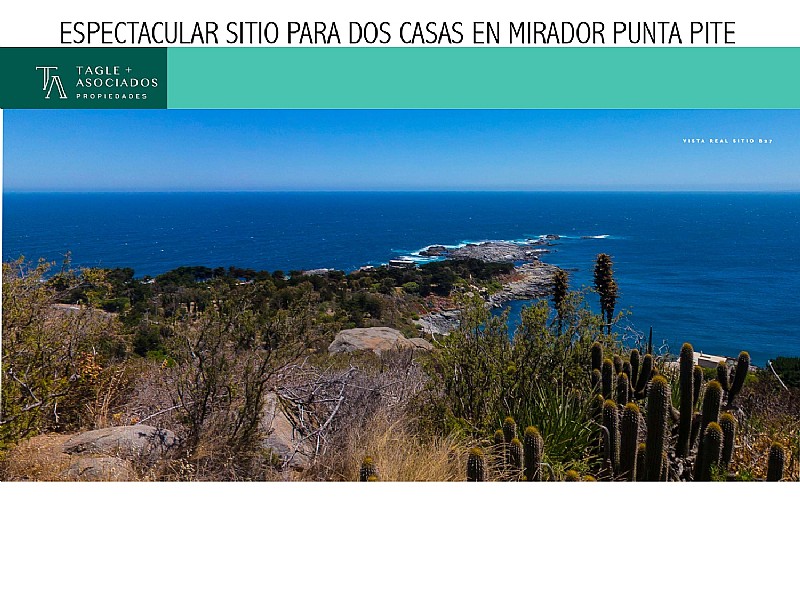 ESPECTACULAR SITIO PARA DOS CASAS EN MIRADOR PUNTA PITE