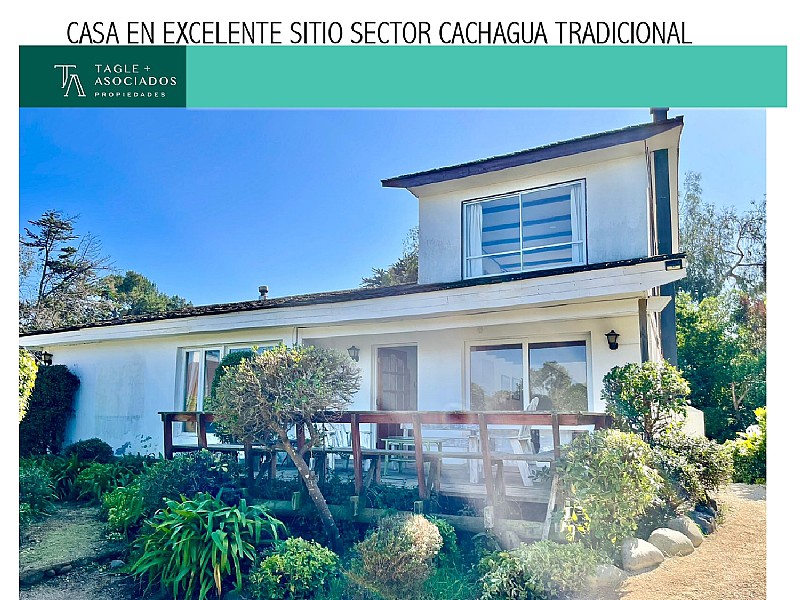 CASA EN EXCELENTE SITIO SECTOR CACHAGUA TRADICIONAL