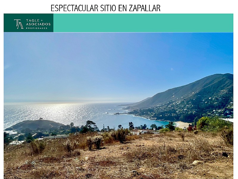 ESPECTACULAR SITIO EN ZAPALLAR...                                        